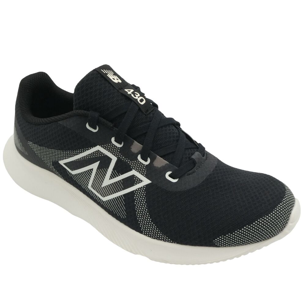 New Balance 430 v4 Women's 10 Men's 8.5 Lightweight Mesh Running Shoes Black
